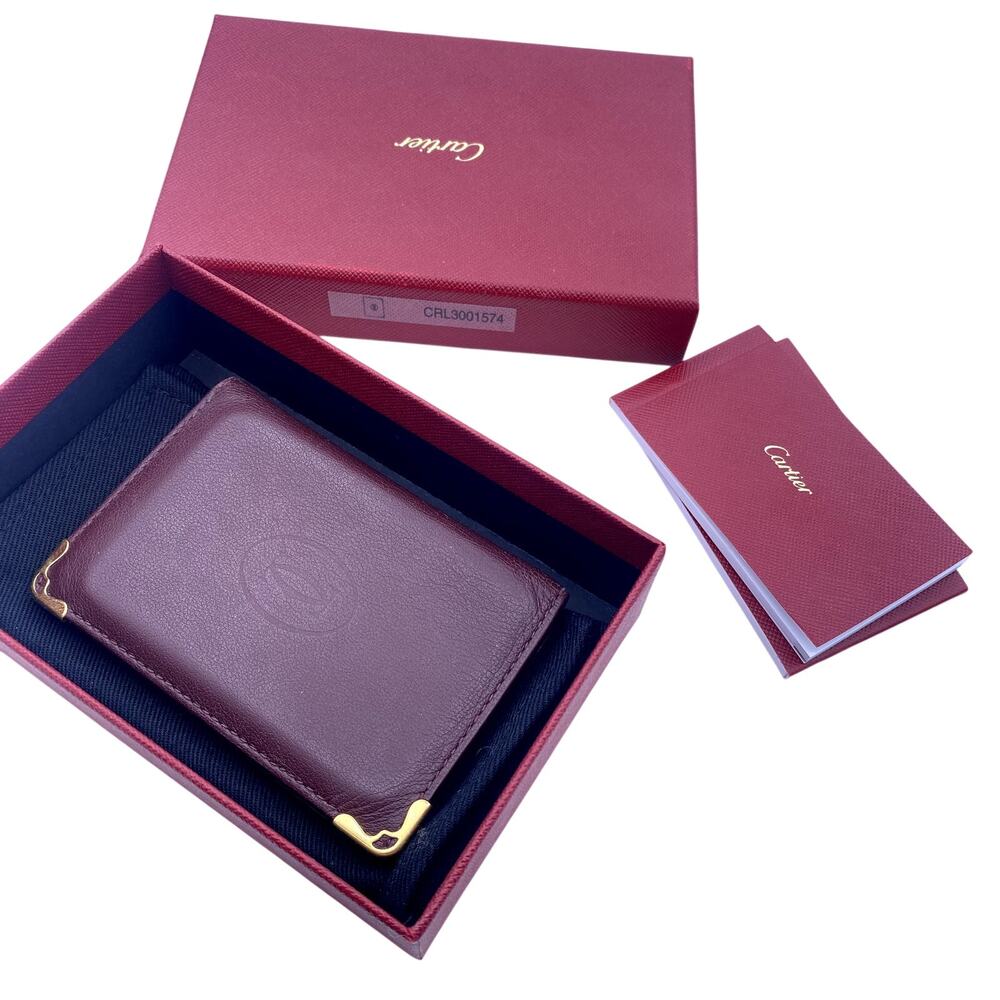 Authentic Cartier Leather Card Holder / Wallet